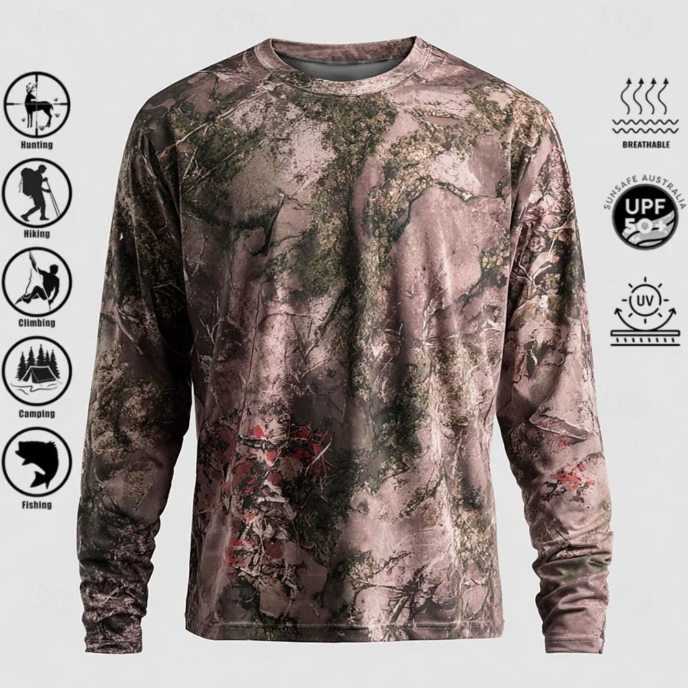 Herren Langarm-T-Shirt aus Pol – Outdoor Hunting Prints Bewertung und Preis