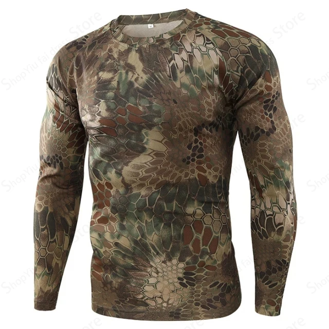 Herren Camo Langarm-T-Shirt, t – Outdoor Hunting Prints Bewertung und Preis